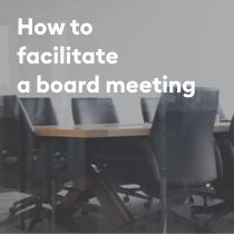 facilitate board meeting